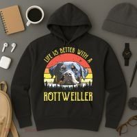 Life Is Better With A Rottweiler Dog Lover Gift Hoodie thumb 3