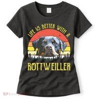 Life Is Better With A Rottweiler Dog Lover Gift Women's T-Shirt thumb 0