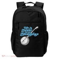 Life Is Better With Bluegrass! Eighties Vibe Banjo Retro Gift Backpack thumb 0