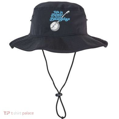 Life Is Better With Bluegrass! Eighties Vibe Banjo Retro Gift Bucket Hat