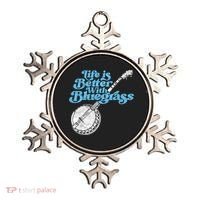 Life Is Better With Bluegrass! Eighties Vibe Banjo Retro Gift Ornament thumb 0