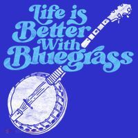 Life Is Better With Bluegrass! Eighties Vibe Banjo Retro Gift Women's Long Sleeve Shirt thumb 2