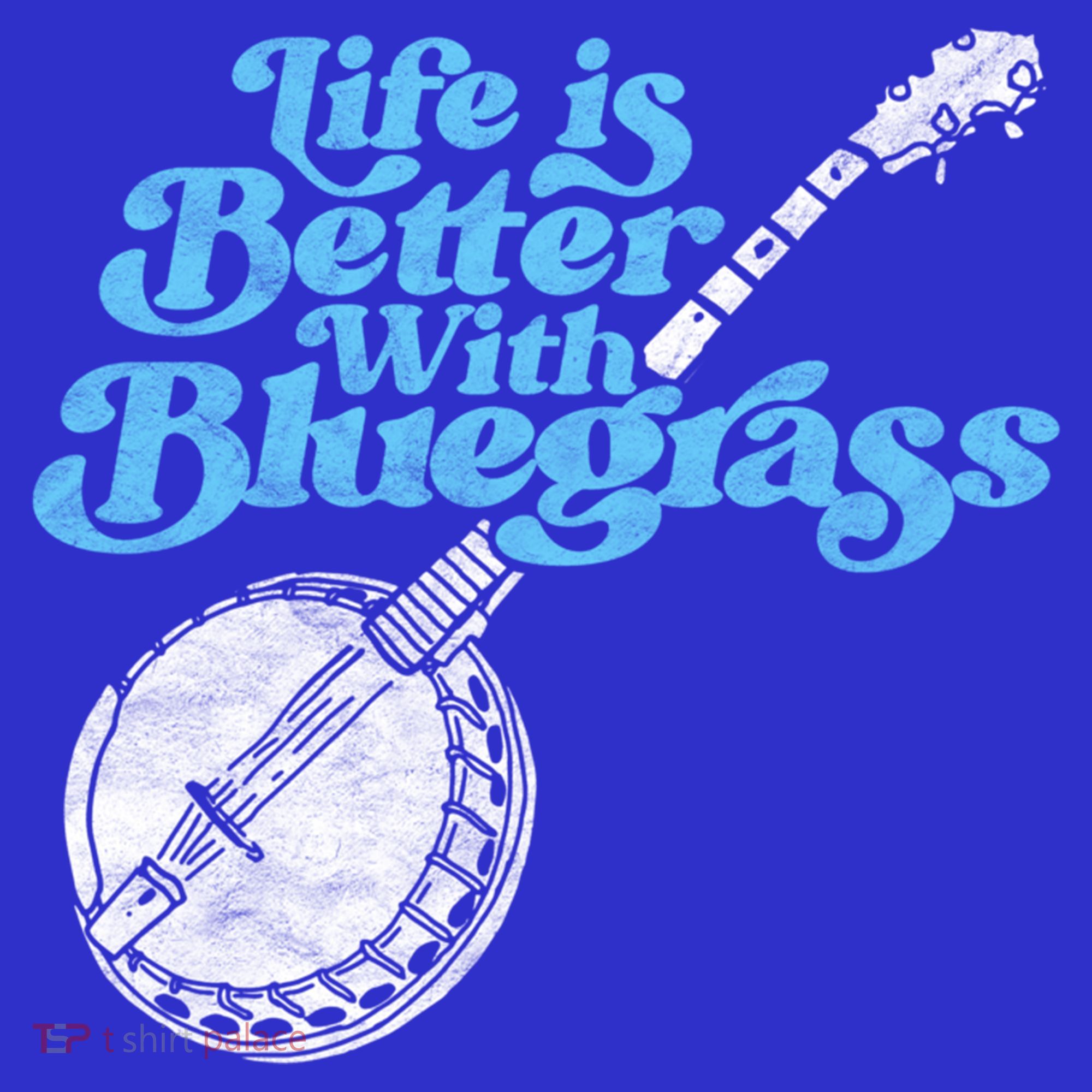Life Is Better With Bluegrass! Eighties Vibe Banjo Retro Gift Kids T-Shirt