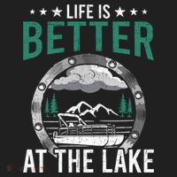 Life Is Better At The Lake Pontoon Boat Pontooning Gift Women's Sweatshirt thumb 2