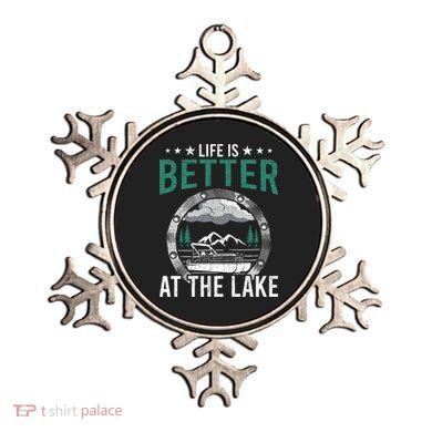 Life Is Better At The Lake Pontoon Boat Pontooning Gift Ornament