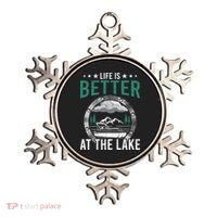 Life Is Better At The Lake Pontoon Boat Pontooning Gift Ornament thumb 0