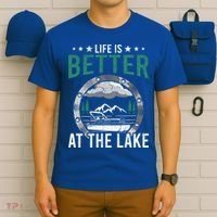 Life Is Better At The Lake Pontoon Boat Pontooning Gift T-Shirt thumb 6