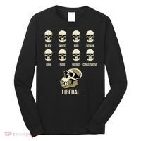 Liberal Monkey Black White Man Woman Rich Poor Patriot Conservative Long Sleeve Shirt thumb 0