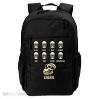 Liberal Monkey Black White Man Woman Rich Poor Patriot Conservative Backpack thumb 0