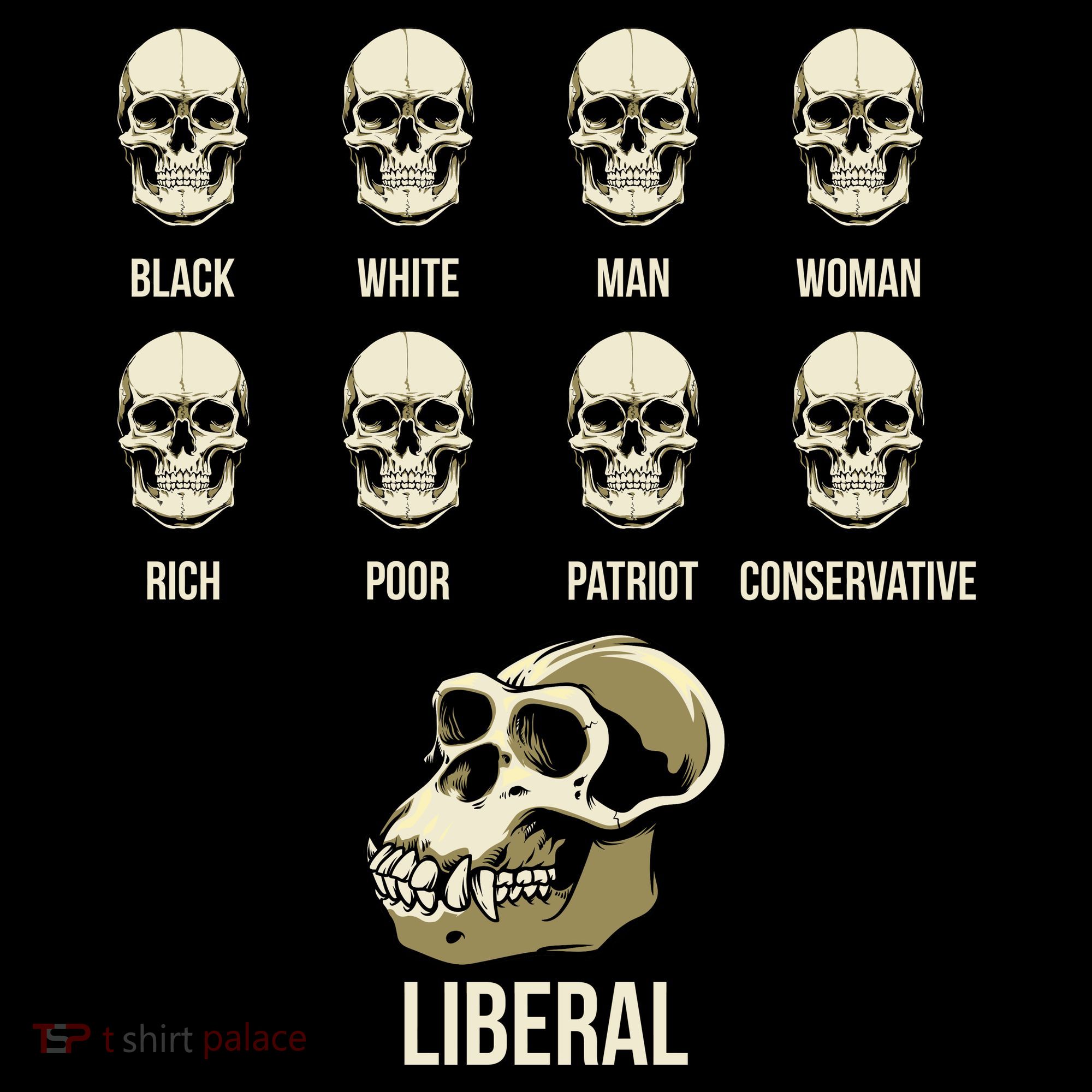 Liberal Monkey Black White Man Woman Rich Poor Patriot Conservative Women's Hoodie