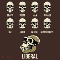 Liberal Monkey Black White Man Woman Rich Poor Patriot Conservative T-Shirt thumb 7