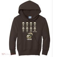 Liberal Monkey Black White Man Woman Rich Poor Patriot Conservative Kids Hoodie thumb 0