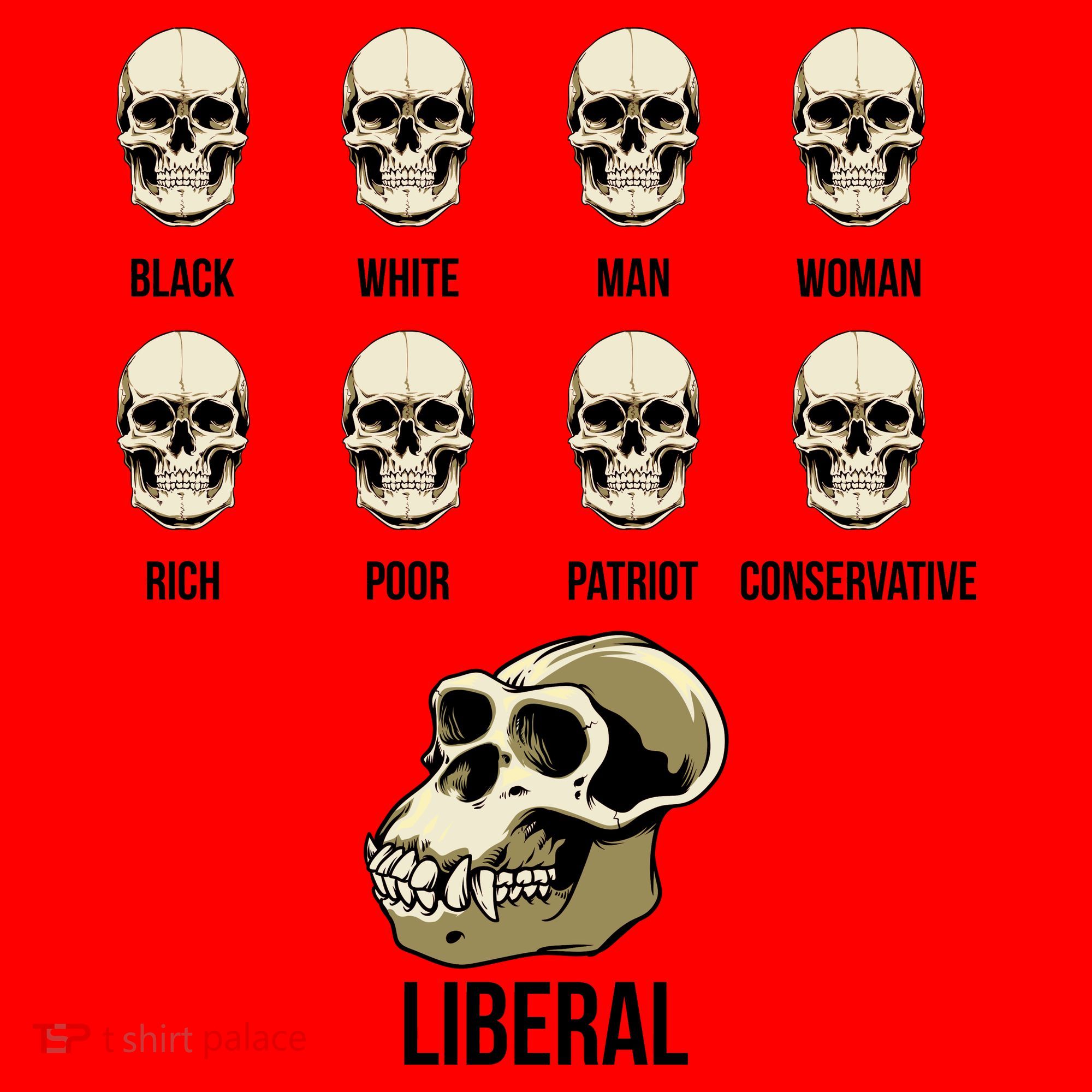 Liberal Monkey Black White Man Woman Rich Poor Patriot Conservative Santa Hat