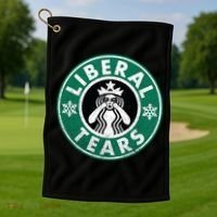 Liberal Tears MAGA Donald Trump Golf Towel thumb 1