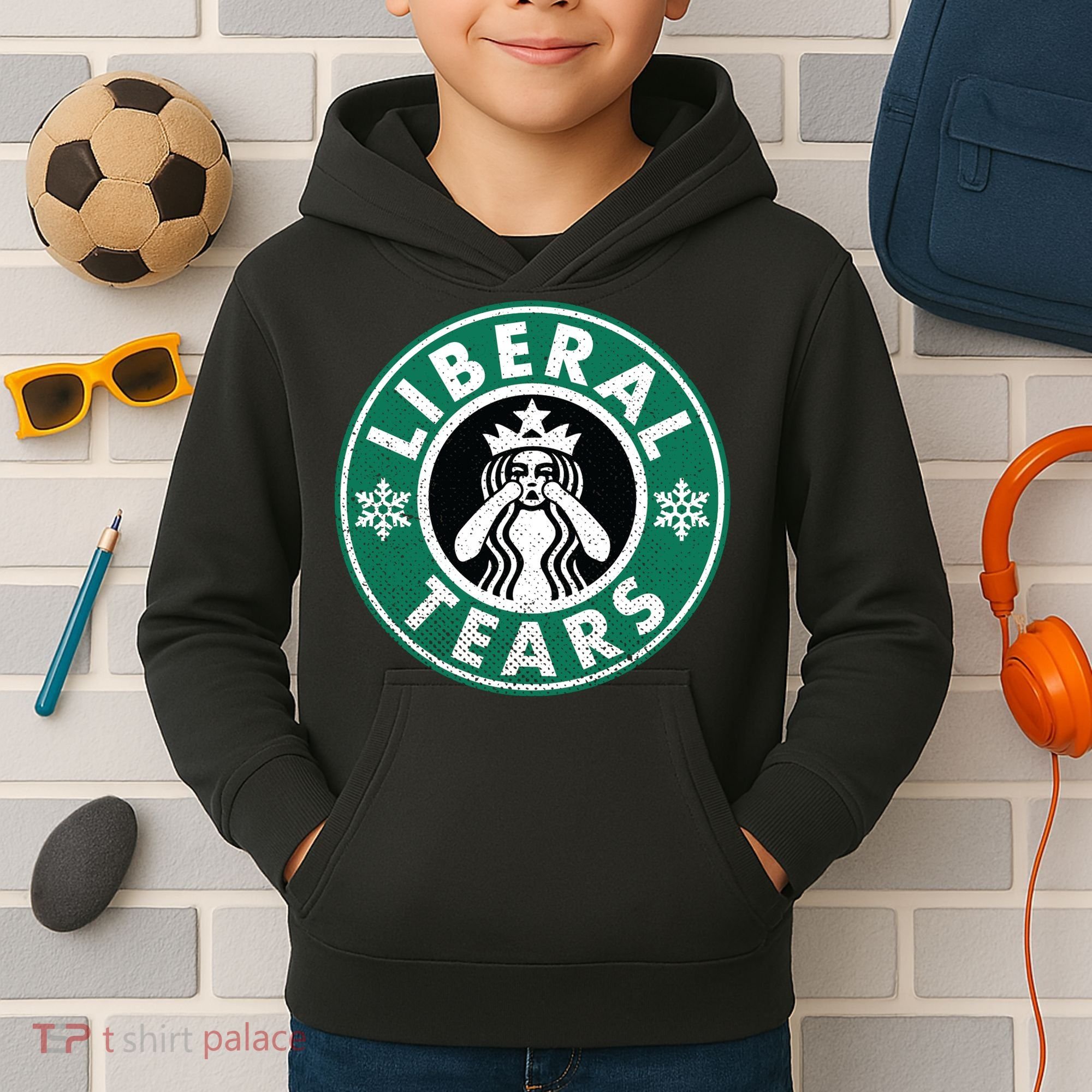 Liberal Tears MAGA Donald Trump Kids Hoodie