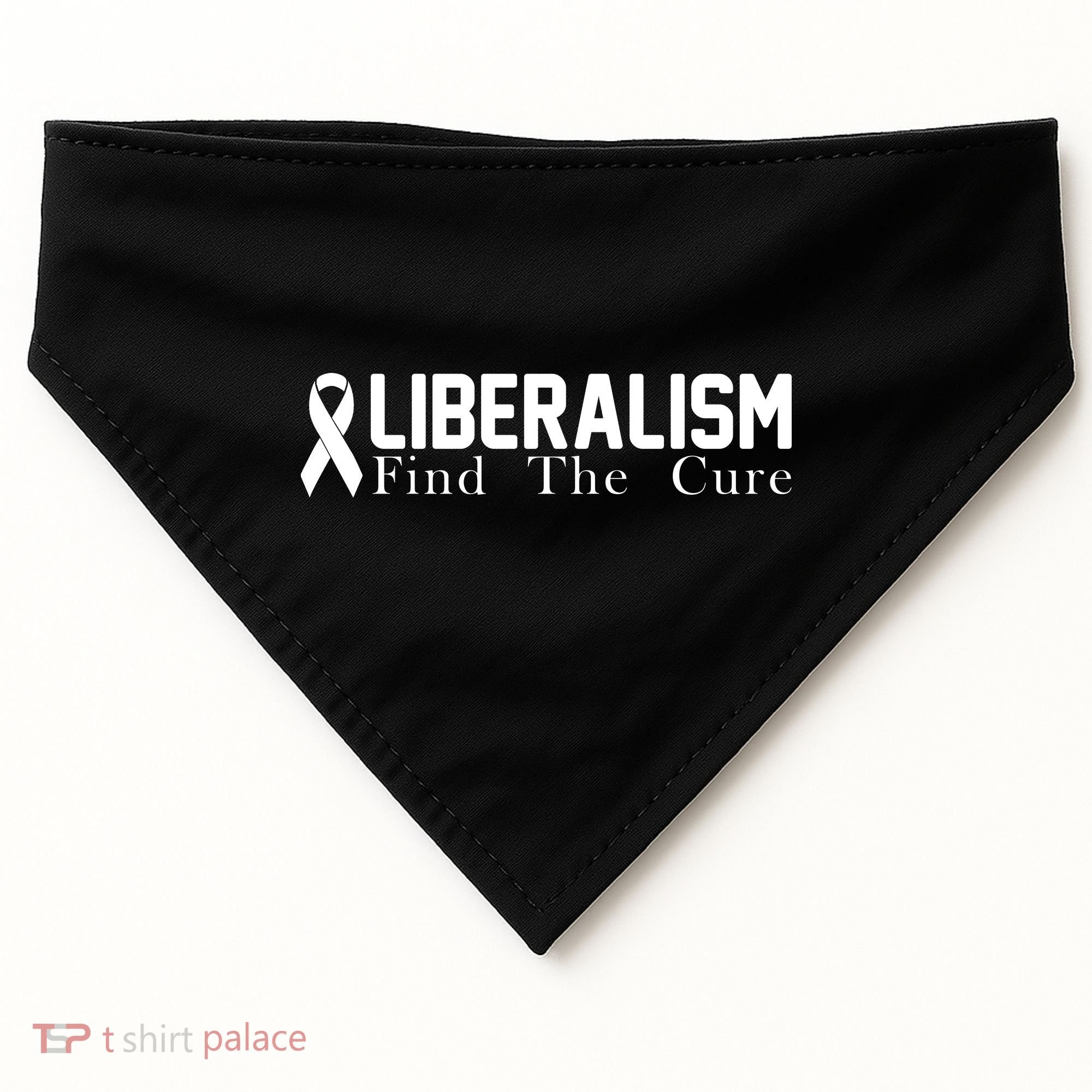 Liberalism Find The Cure USA-Made Doggie Bandana