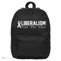 Liberalism Find The Cure 16 in Basic Backpack thumb 0