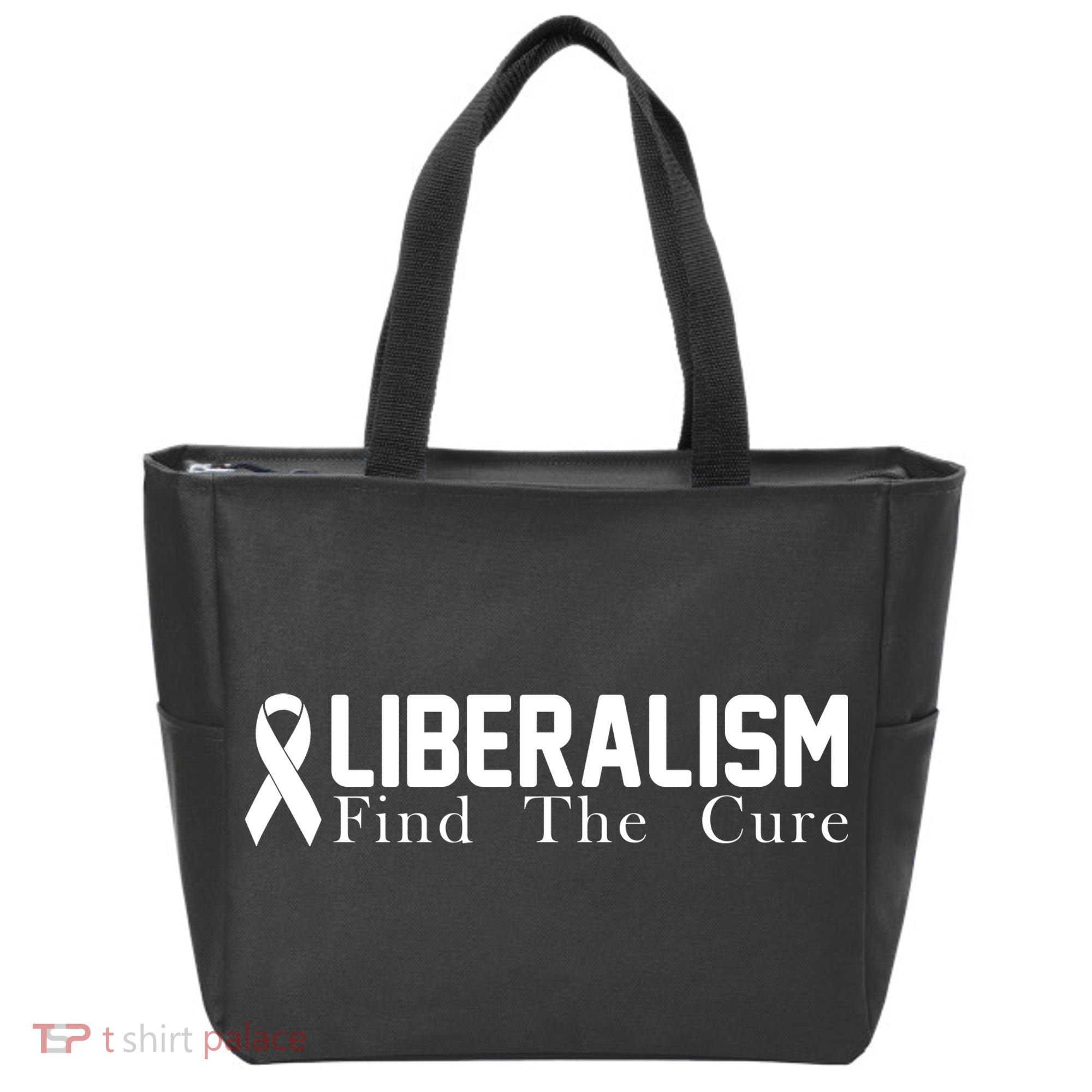 Liberalism Find The Cure Tote Bag