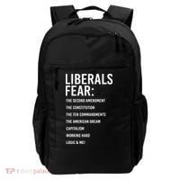 Liberals Fear Conservative Republican Backpack thumb 0