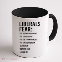 Liberals Fear Conservative Republican Coffee Mug thumb 1