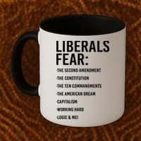 Liberals Fear Conservative Republican Coffee Mug thumb 2