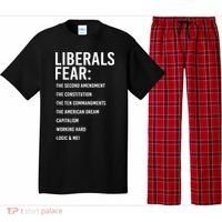 Liberals Fear Conservative Republican Pajama Set thumb 0