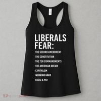 Liberals Fear Conservative Republican Women's Tank Top thumb 3