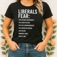 Liberals Fear Conservative Republican Women's T-Shirt thumb 2