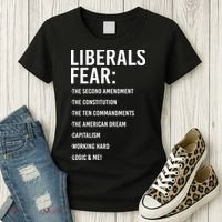 Liberals Fear Conservative Republican Women's T-Shirt thumb 3