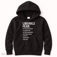Liberals Fear Conservative Republican Kids Hoodie thumb 0