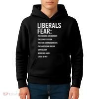 Liberals Fear Conservative Republican Kids Hoodie thumb 4