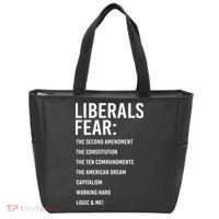 Liberals Fear Conservative Republican Tote Bag thumb 0