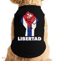 Libertad Cuba Cuban Flag Protest Fist Doggie Tank thumb 0
