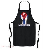Libertad Cuba Cuban Flag Protest Fist Apron thumb 0