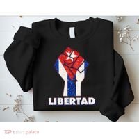 Libertad Cuba Cuban Flag Protest Fist Sweatshirt thumb 2