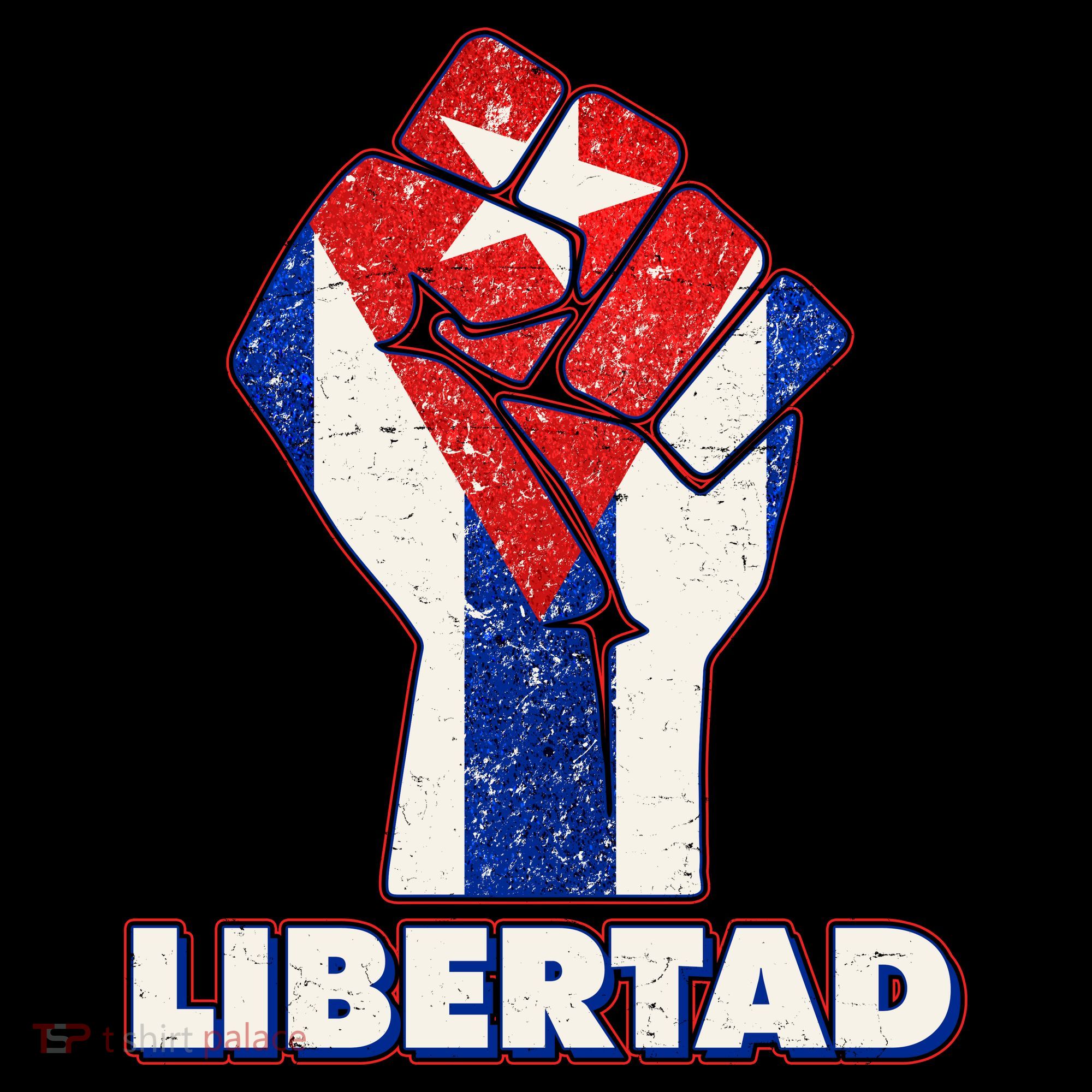 Libertad Cuba Cuban Flag Protest Fist Coffee Mug