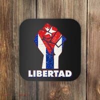 Libertad Cuba Cuban Flag Protest Fist Coaster thumb 0
