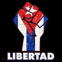Libertad Cuba Cuban Flag Protest Fist Women's Hoodie thumb 2
