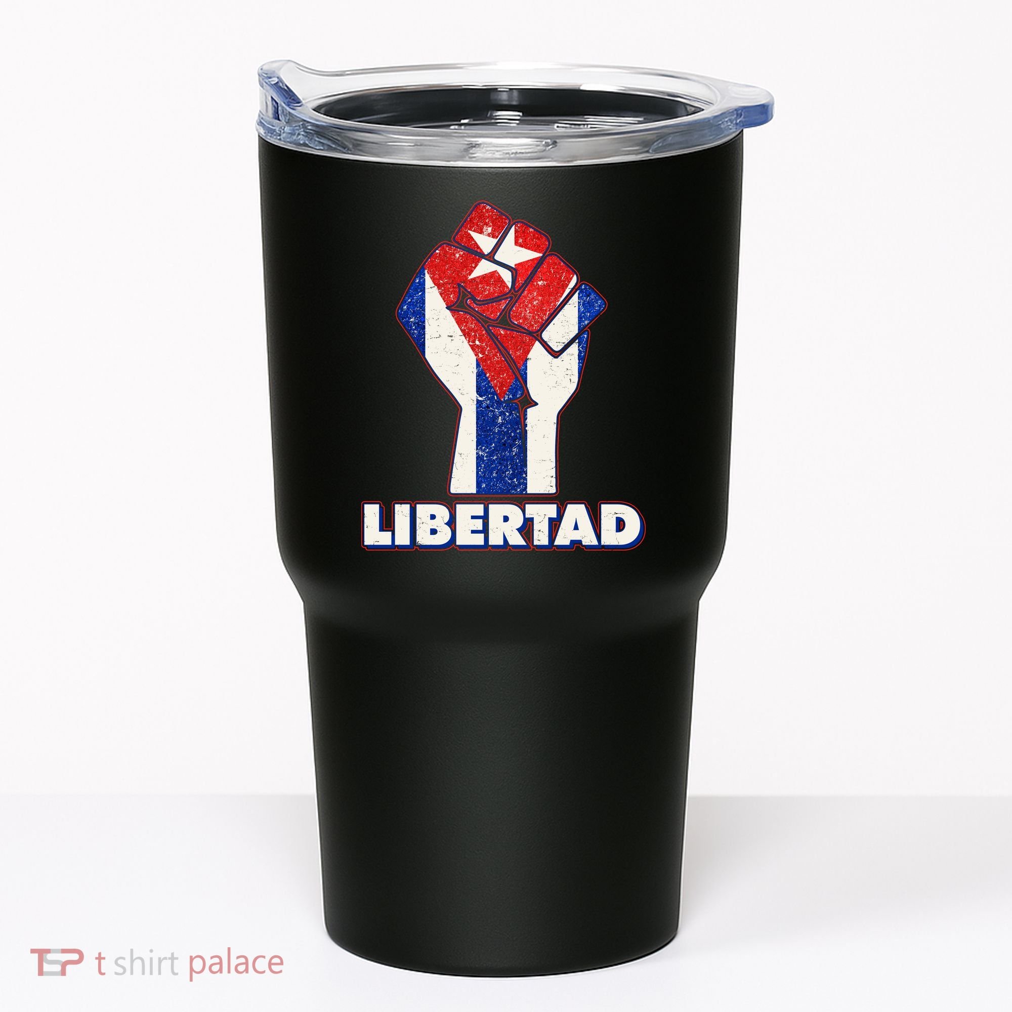 Libertad Cuba Cuban Flag Protest Fist Tumbler