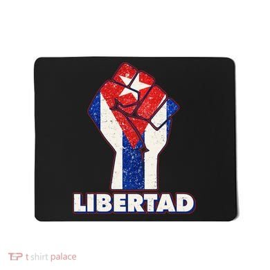 Libertad Cuba Cuban Flag Protest Fist Mousepad
