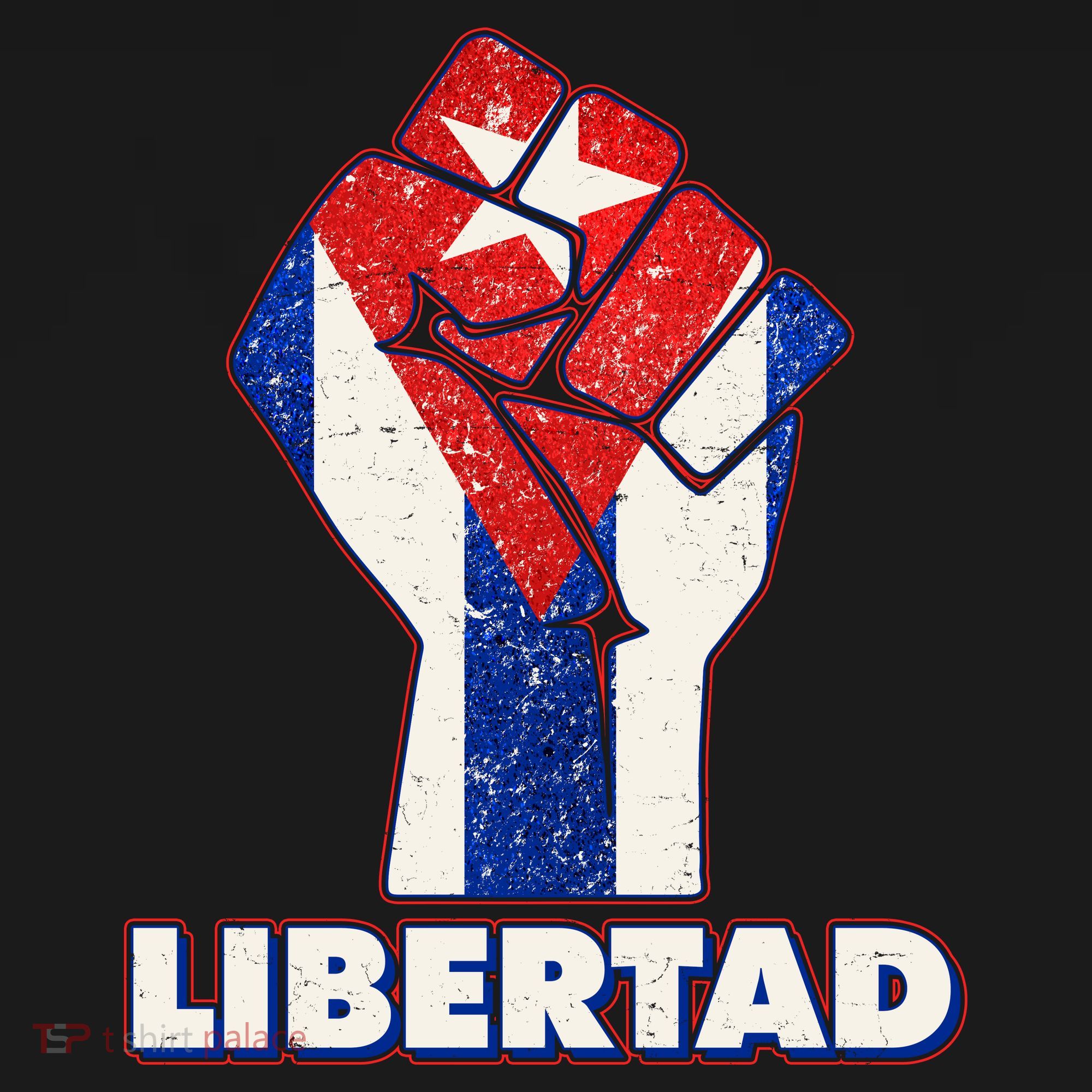 Libertad Cuba Cuban Flag Protest Fist Mousepad