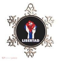 Libertad Cuba Cuban Flag Protest Fist Ornament thumb 0