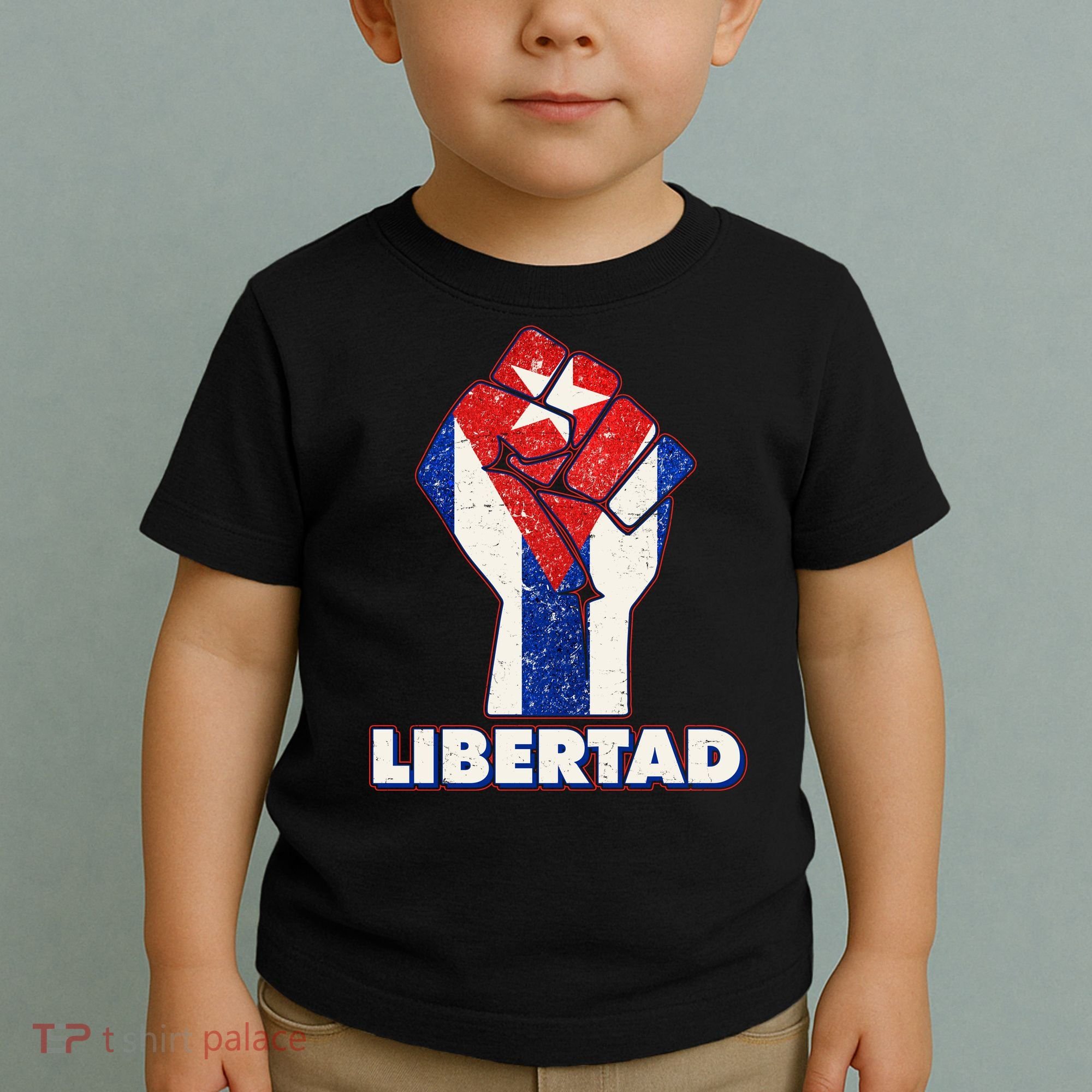 Libertad Cuba Cuban Flag Protest Fist Toddler T-Shirt