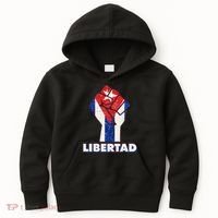 Libertad Cuba Cuban Flag Protest Fist Kids Hoodie thumb 0