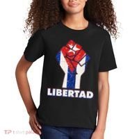 Libertad Cuba Cuban Flag Protest Fist Kids T-Shirt thumb 2
