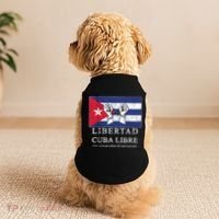 Libertad Cuba Libre Bandera Cubana Liberated De Cuba Doggie Tank thumb 2