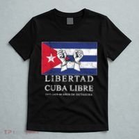 Libertad Cuba Libre Bandera Cubana Liberated De Cuba T-Shirt thumb 5