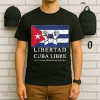 Libertad Cuba Libre Bandera Cubana Liberated De Cuba T-Shirt thumb 6