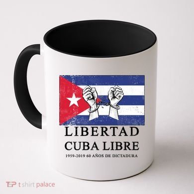 Libertad Cuba Libre Bandera Cubana Liberated De Cuba Coffee Mug
