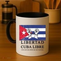Libertad Cuba Libre Bandera Cubana Liberated De Cuba Coffee Mug thumb 4